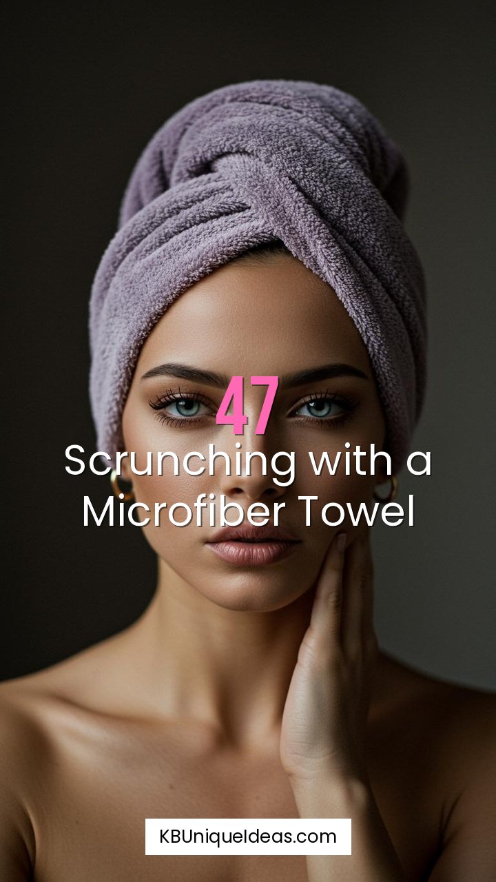 Scrunching with a Microfiber Towel