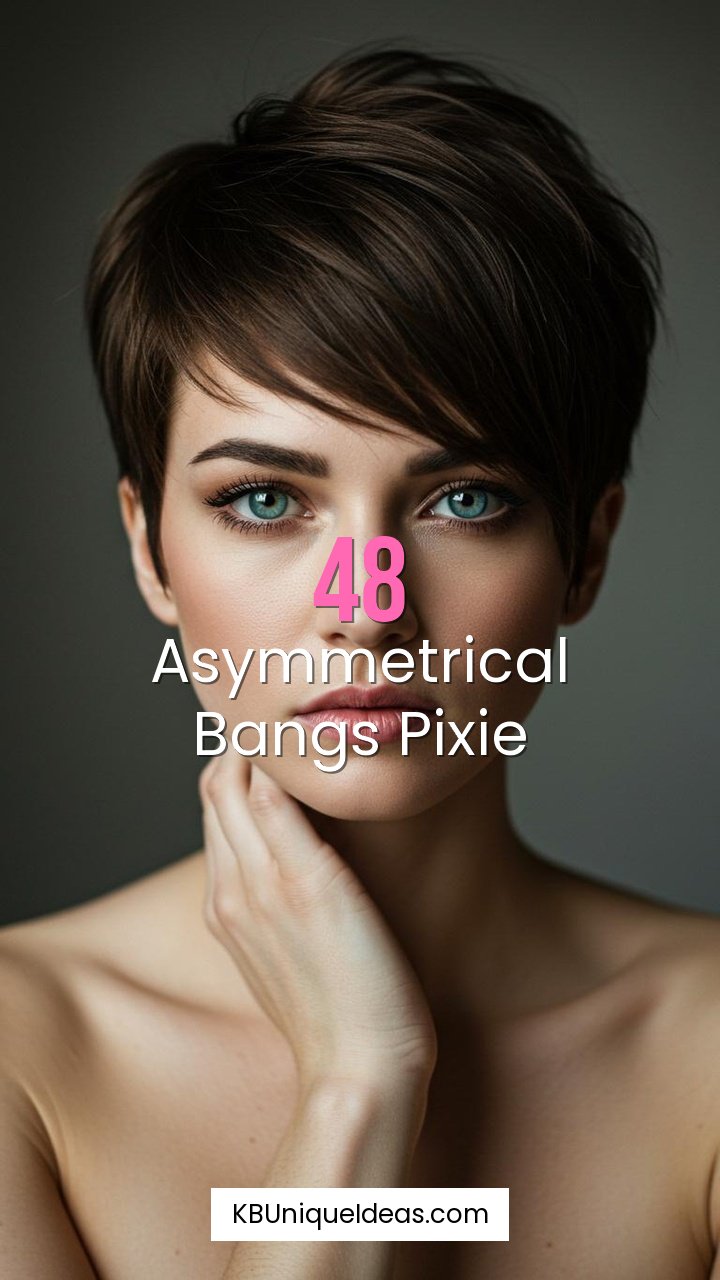 Asymmetrical Bangs Pixie