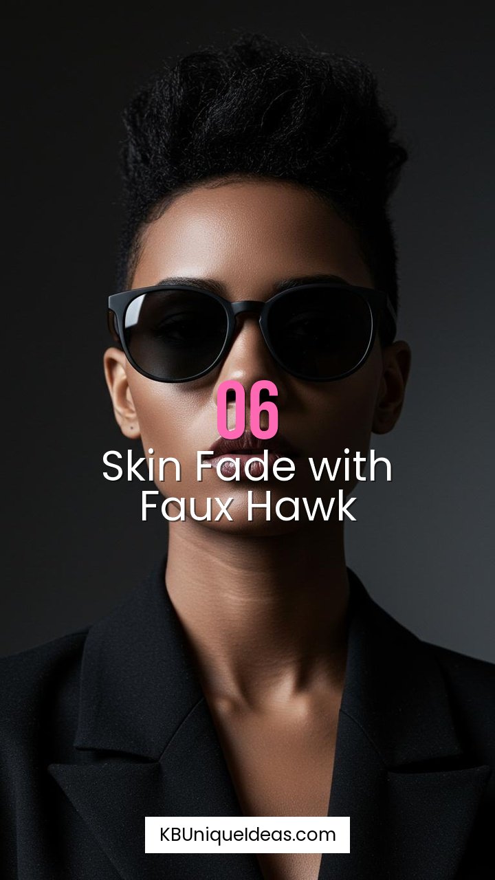 Skin Fade with Faux Hawk