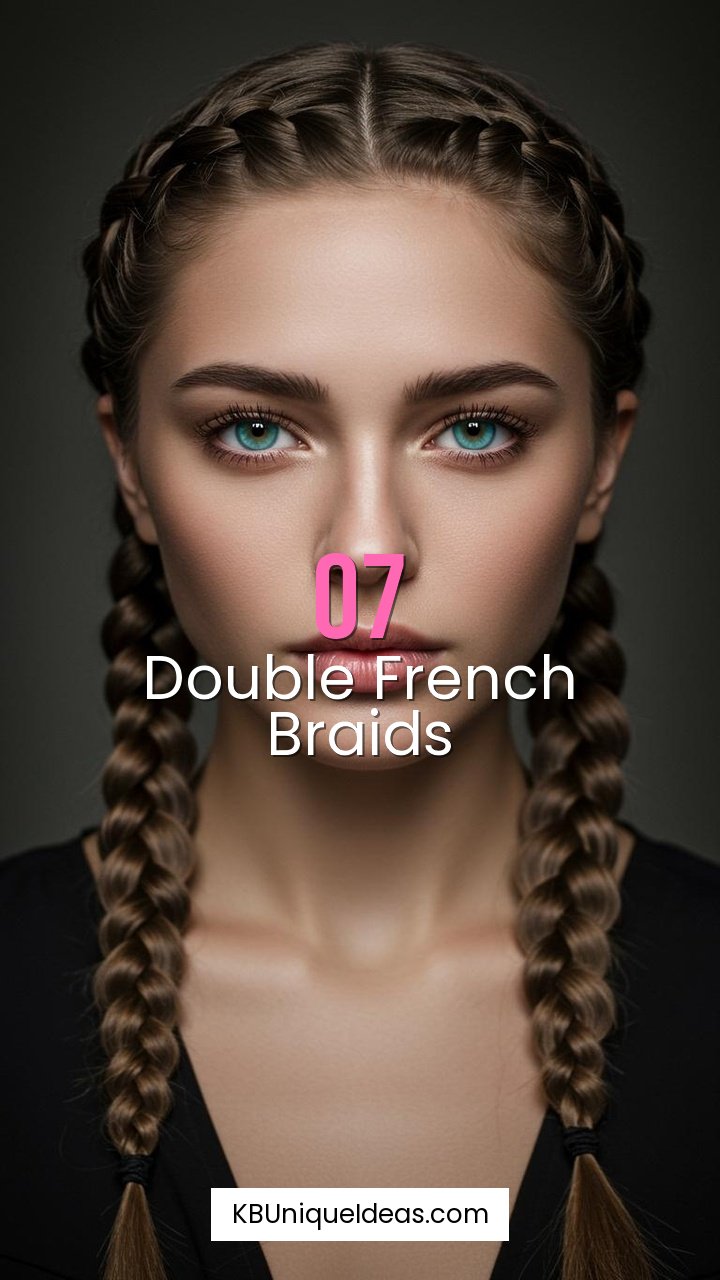 Double French Braids