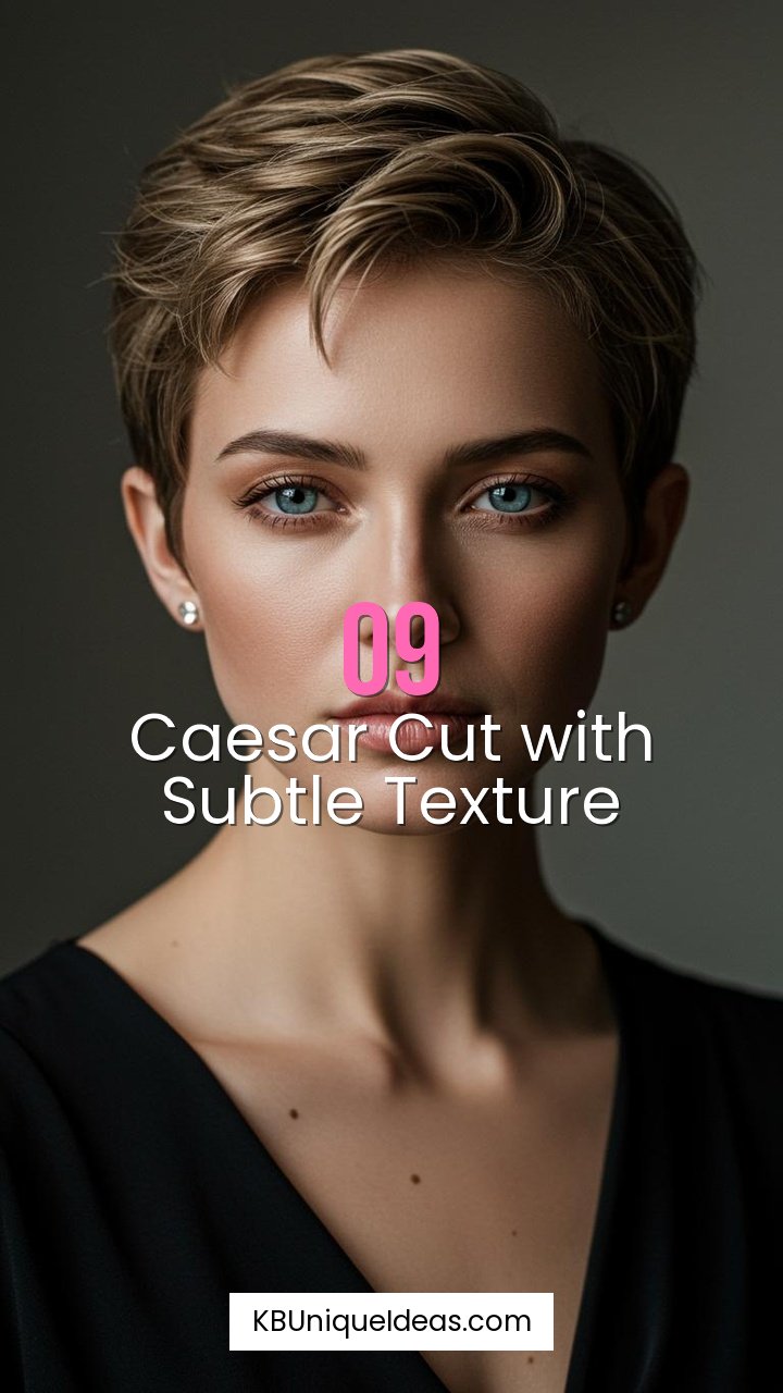 Caesar Cut with Subtle Texture