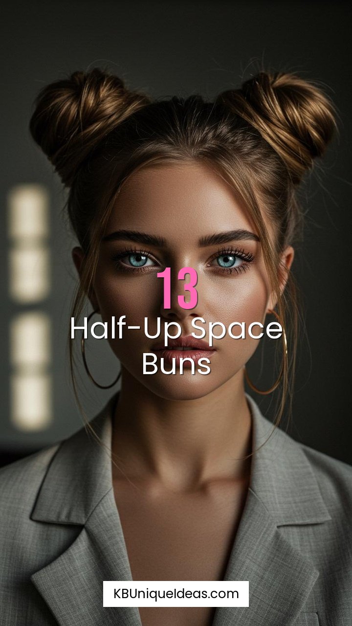Half-Up Space Buns