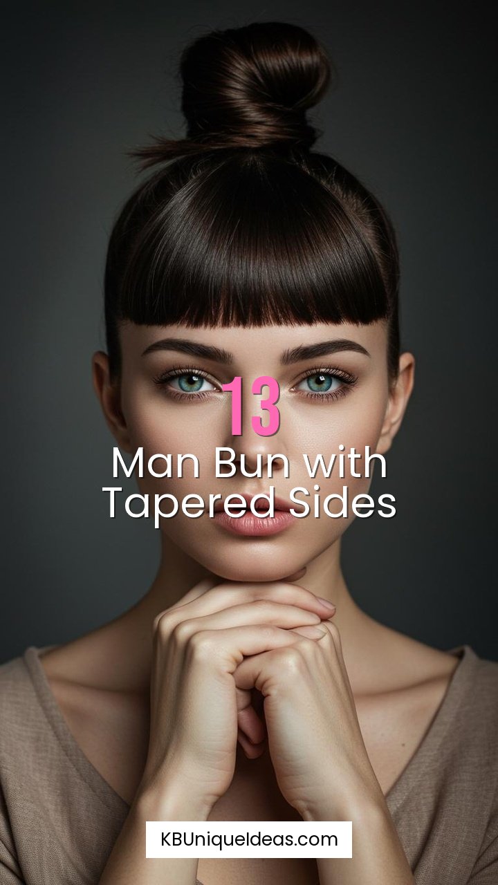 Man Bun with Tapered Sides