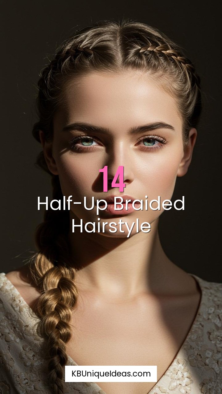 Half-Up Braided Hairstyle
