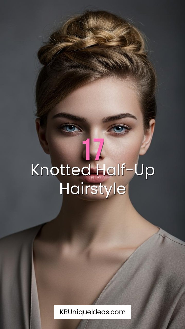 Knotted Half-Up Hairstyle