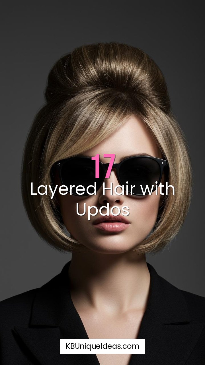 Layered Hair with Updos