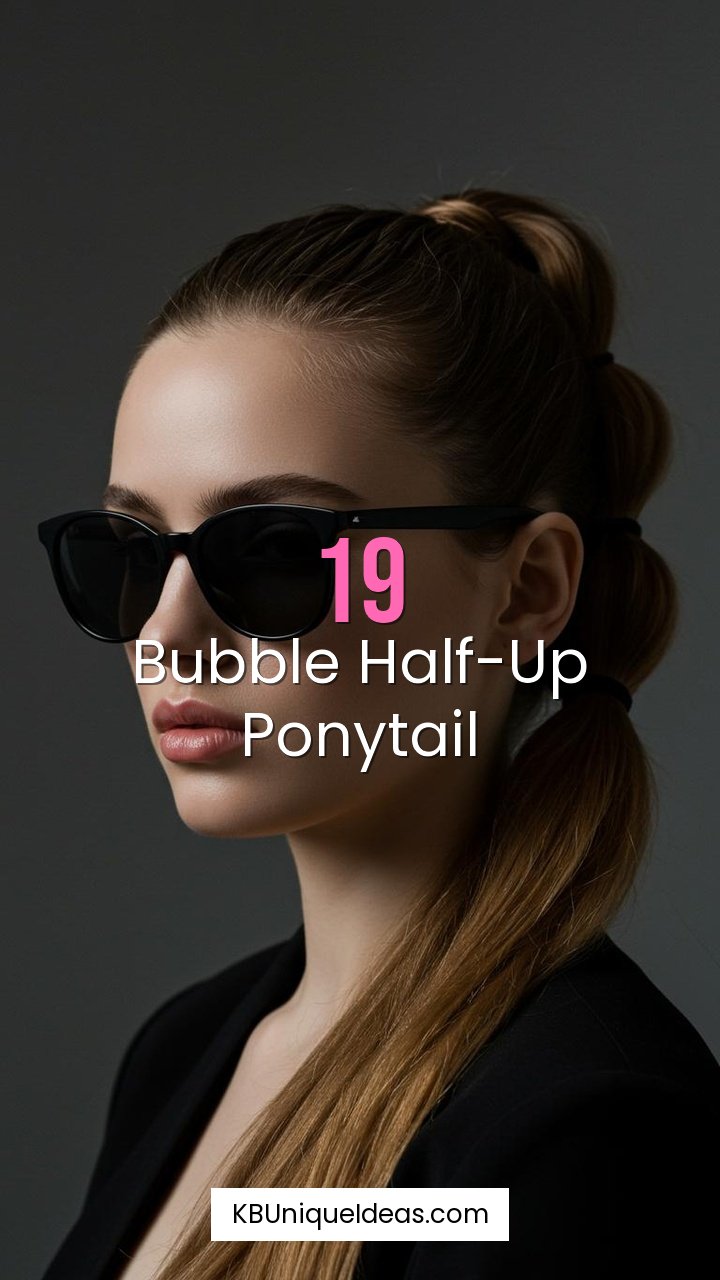 Bubble Half-Up Ponytail