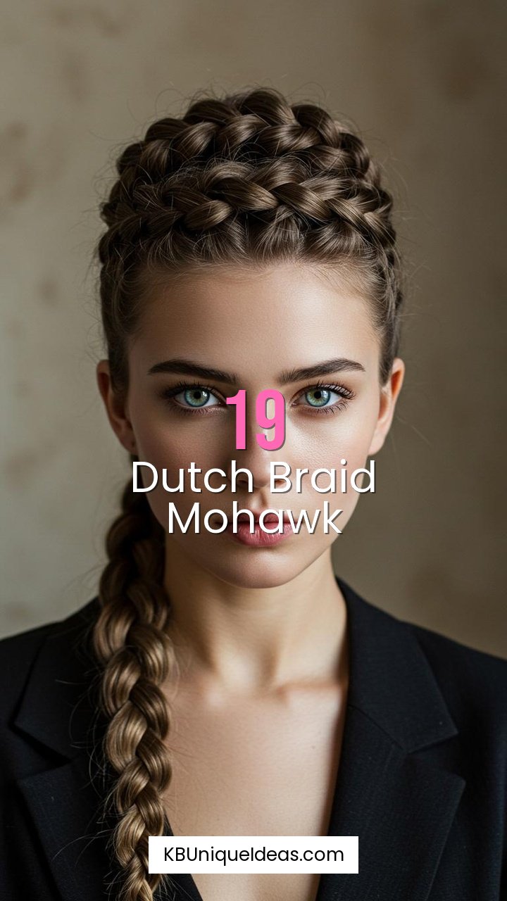 Dutch Braid Mohawk