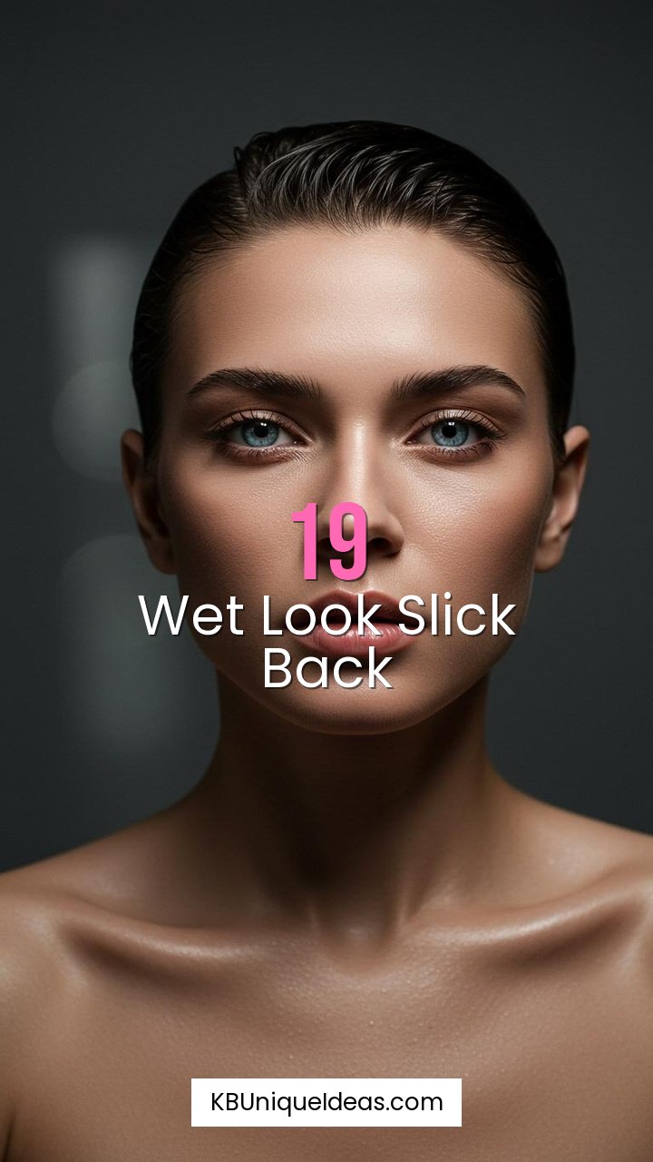 Wet Look Slick Back