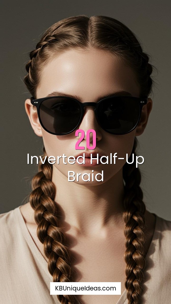 Inverted Half-Up Braid