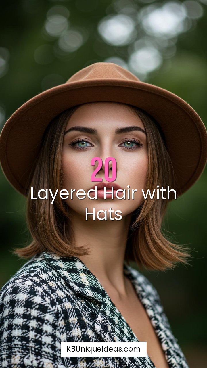 Layered Hair with Hats