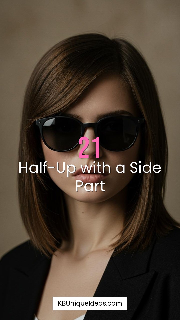 Half-Up with a Side Part