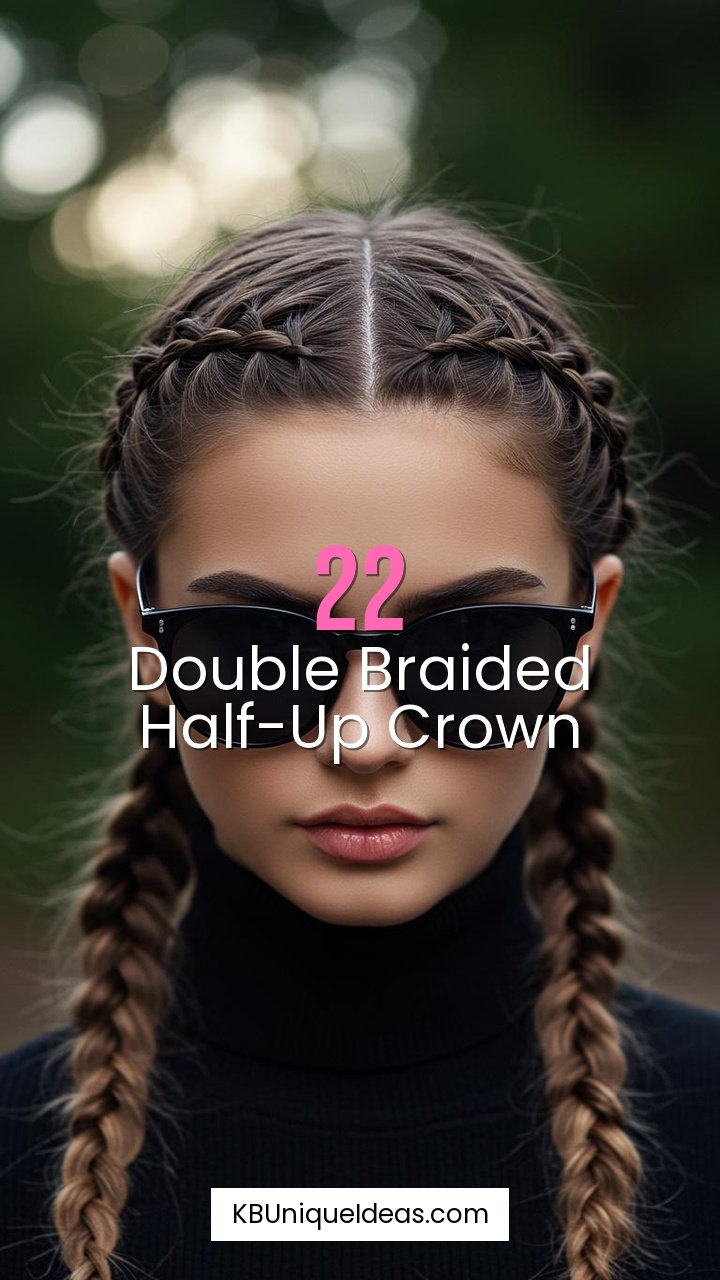 Double Braided Half-Up Crown