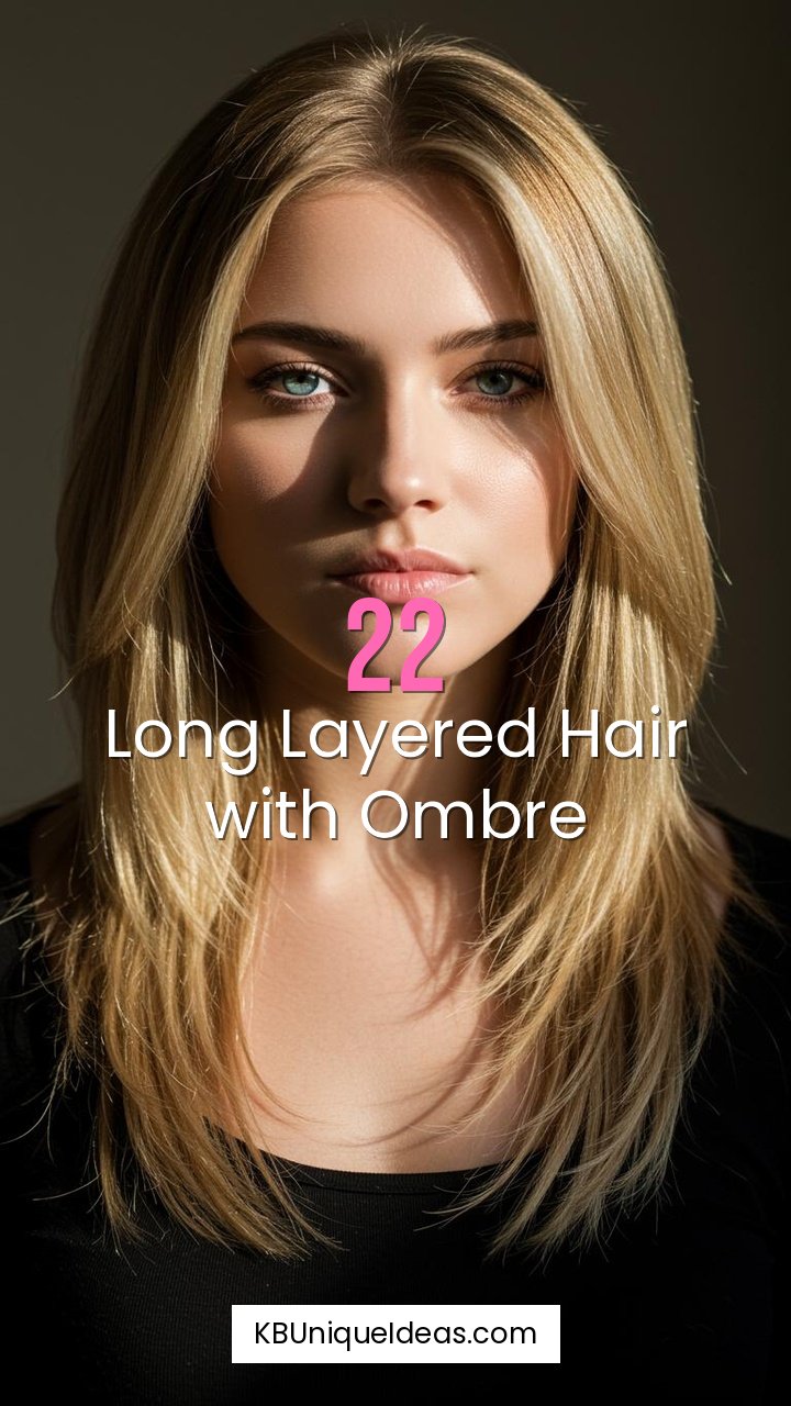 Long Layered Hair with Ombre