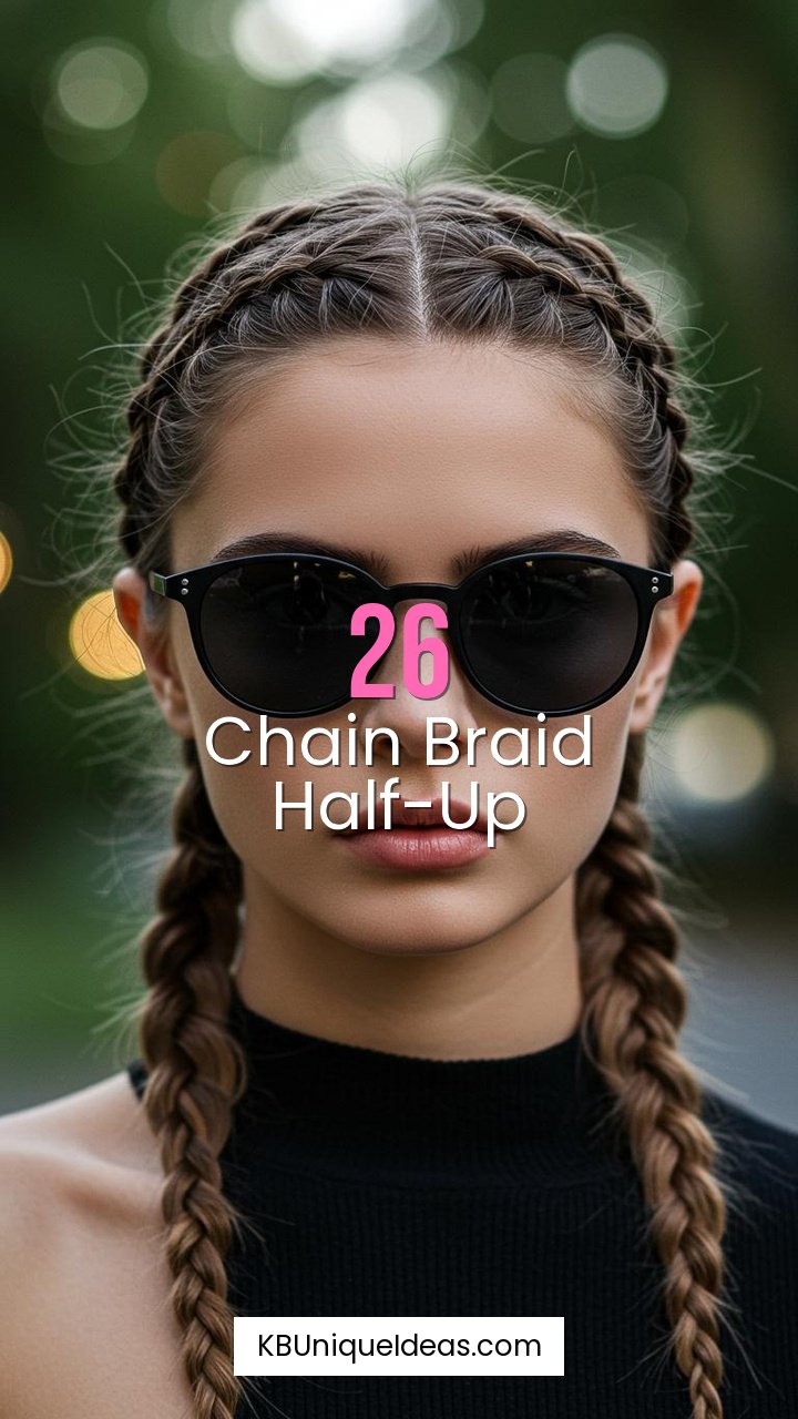 Chain Braid Half-Up