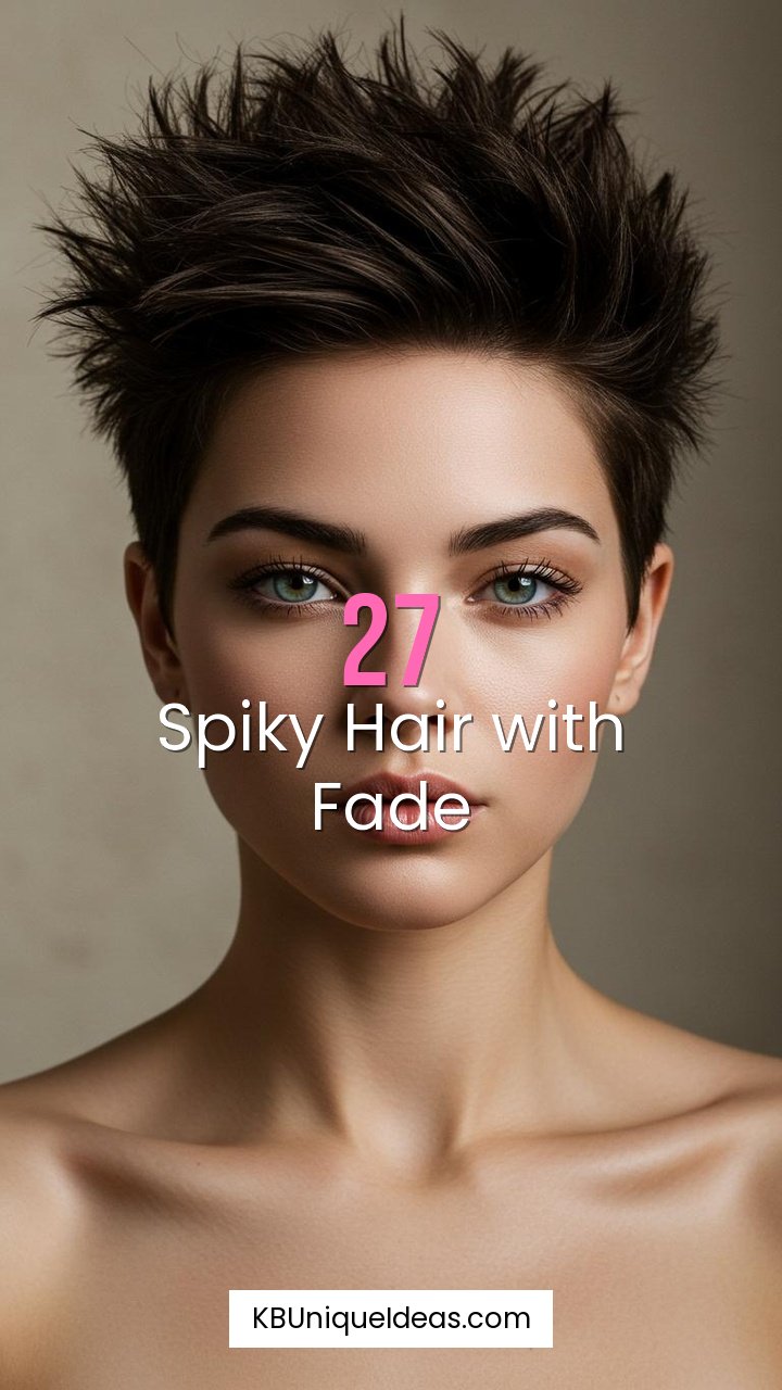 Spiky Hair with Fade