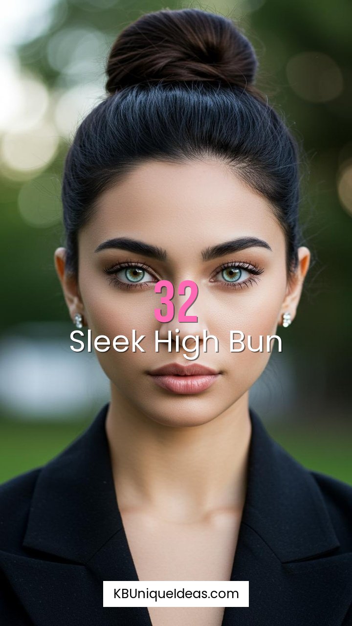 Sleek High Bun