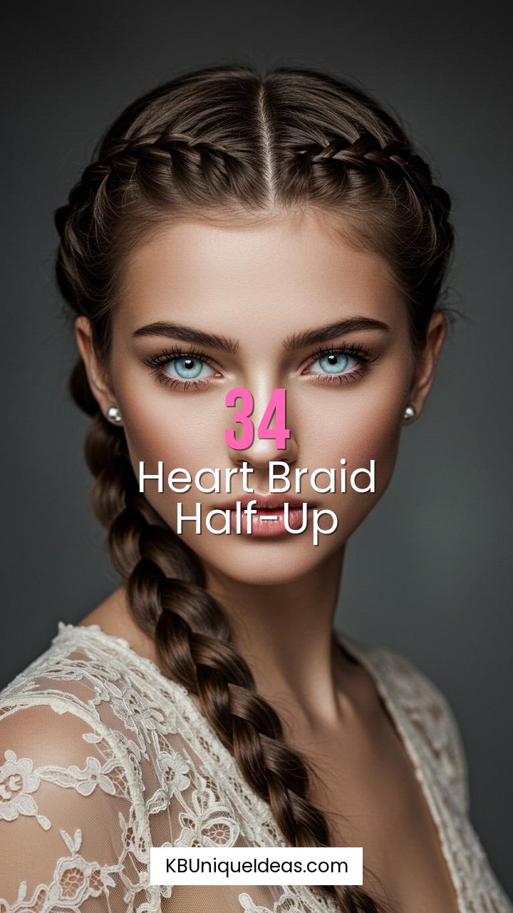 Heart Braid Half-Up