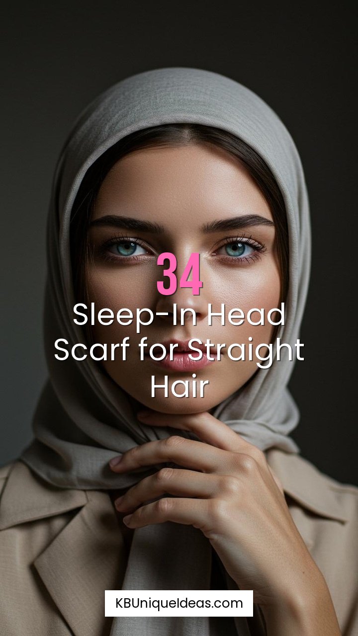 Sleep-In Head Scarf for Straight Hair