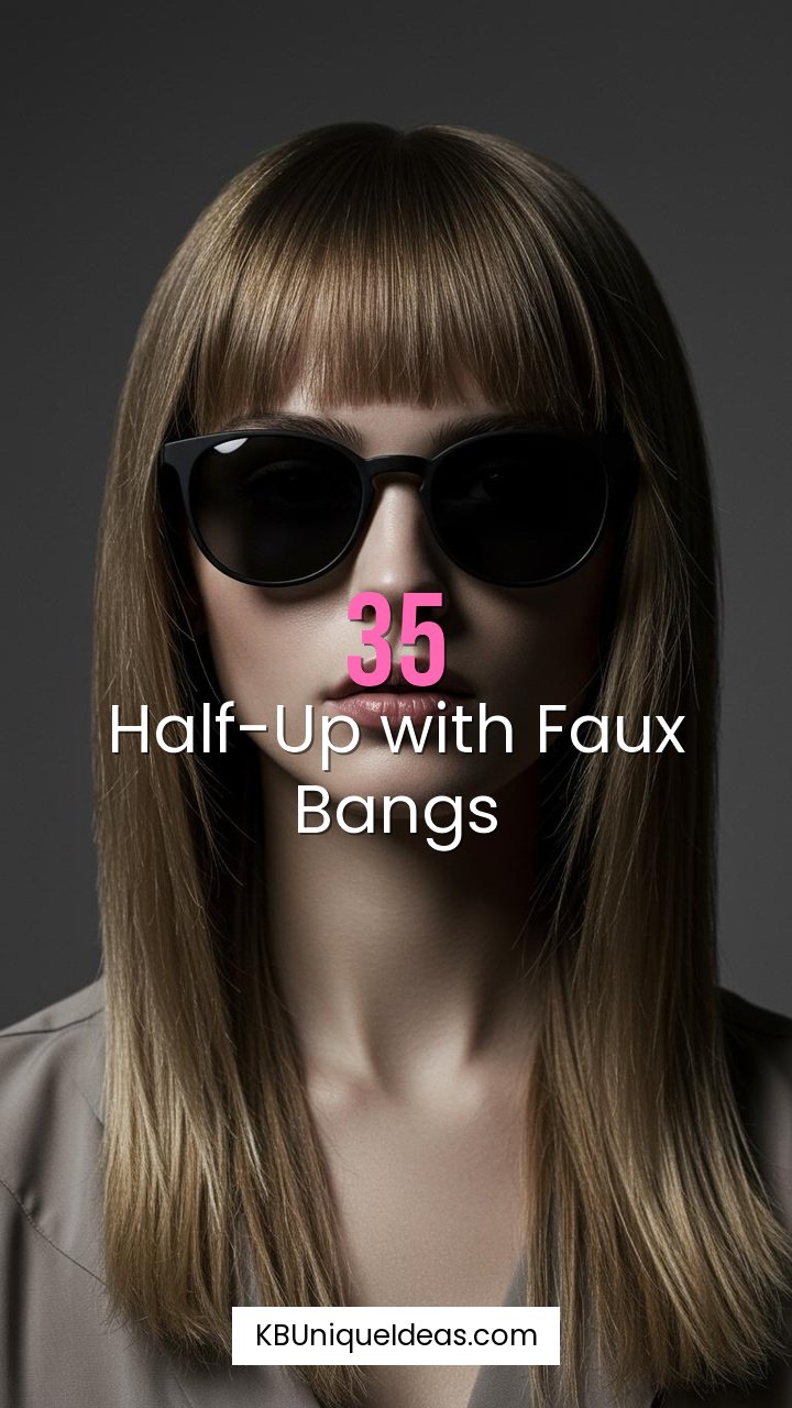 Half-Up with Faux Bangs