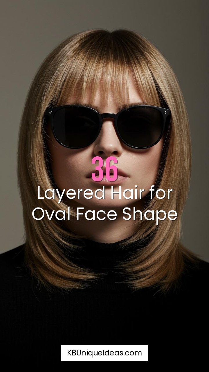 Layered Hair for Oval Face Shape