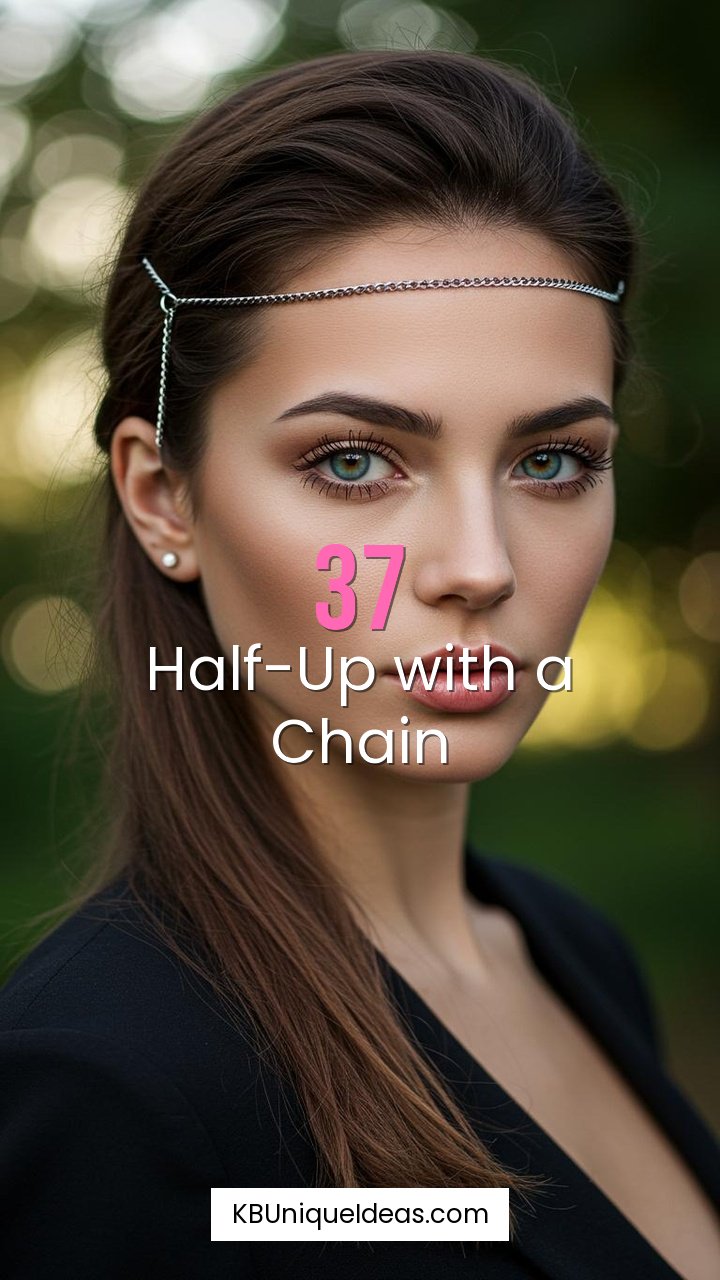 Half-Up with a Chain