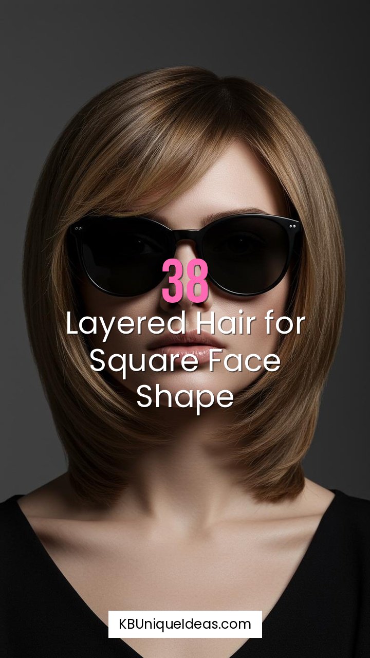 Layered Hair for Heart Face Shape