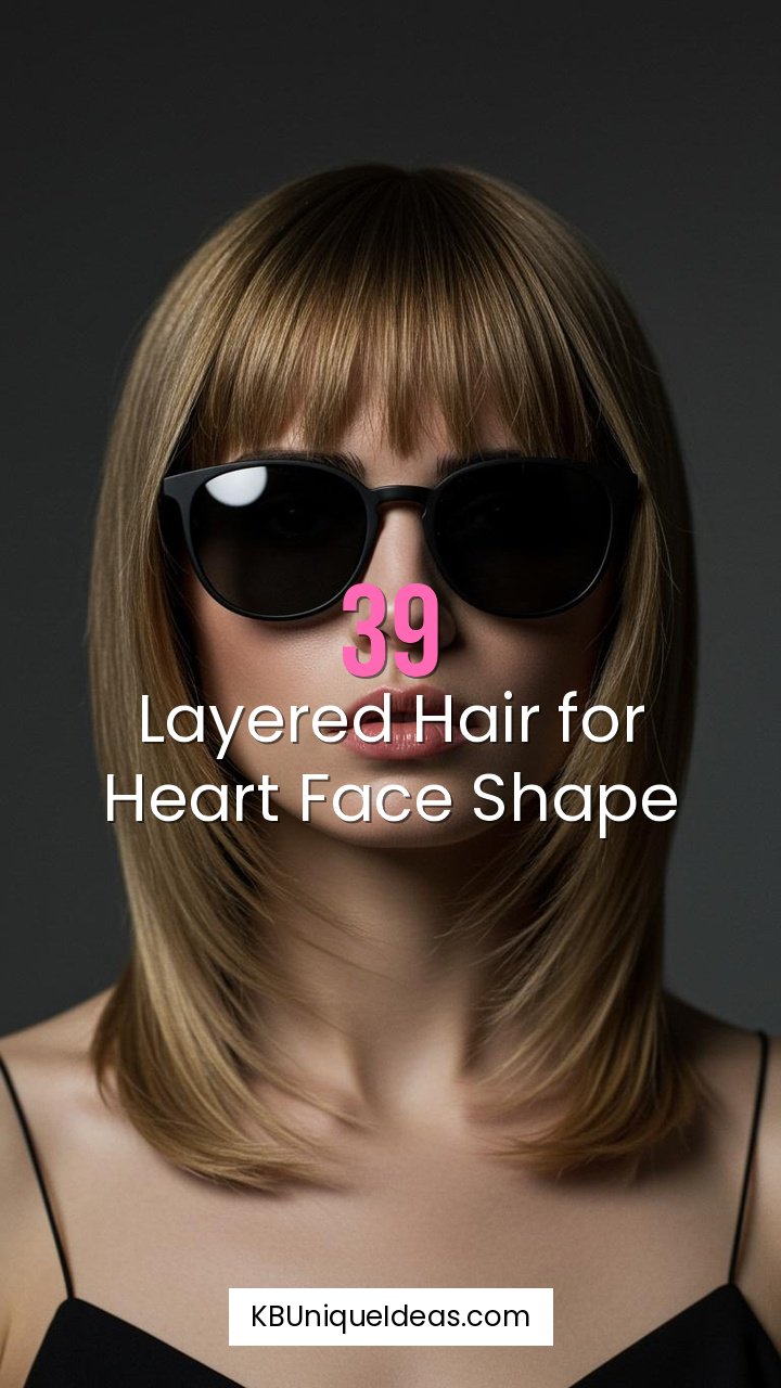 Layered Hair with Center Part