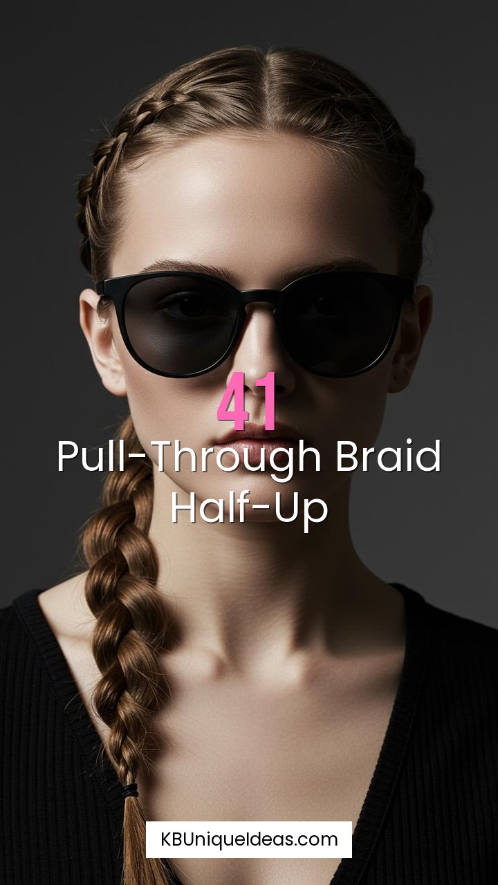 Pull-Through Braid Half-Up
