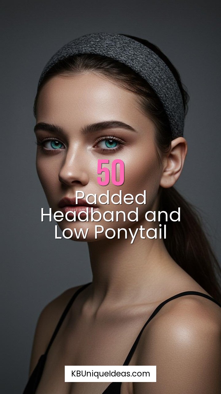 Padded Headband and Low Ponytail