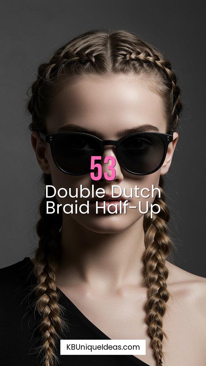 Double Dutch Braid Half-Up