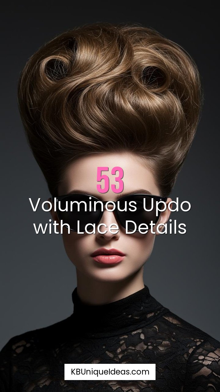 Voluminous Updo with Lace Details
