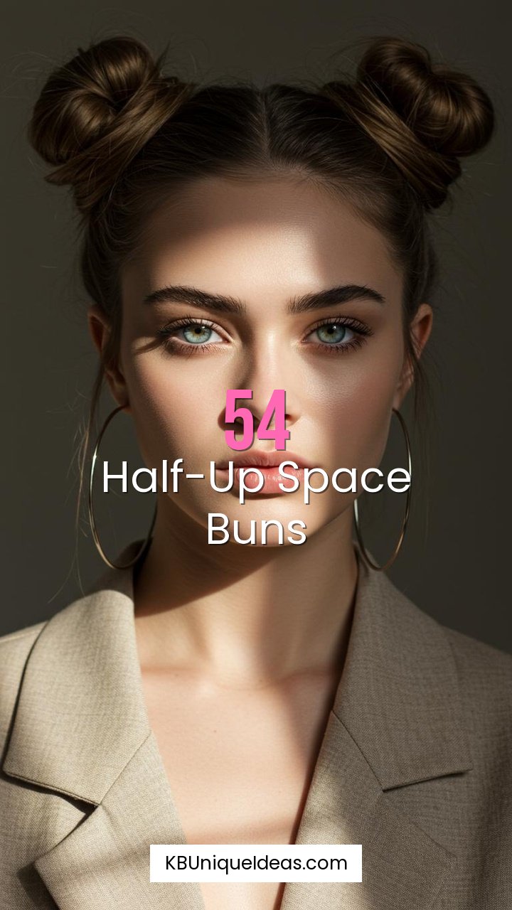 Half-Up Space Buns