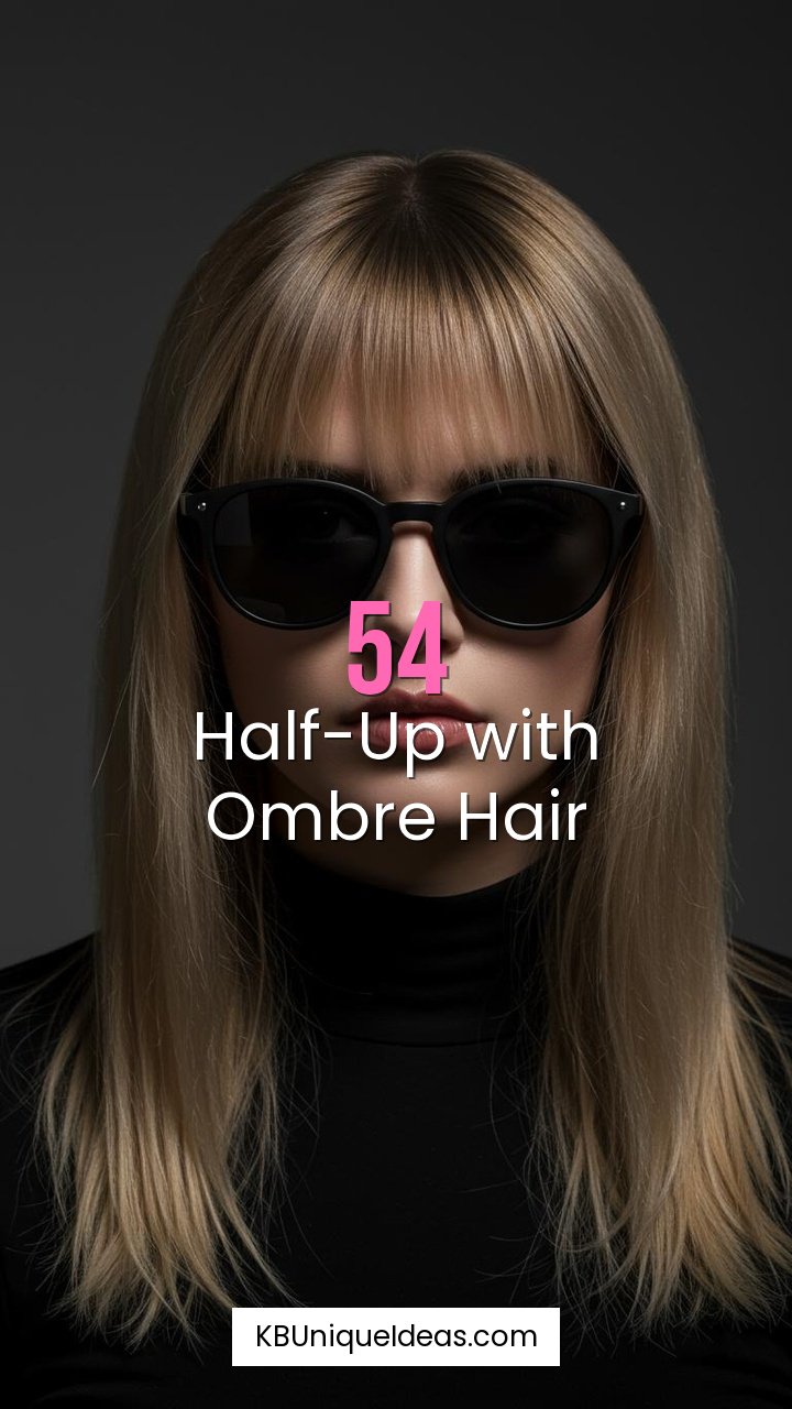 Half-Up with Ombre Hair