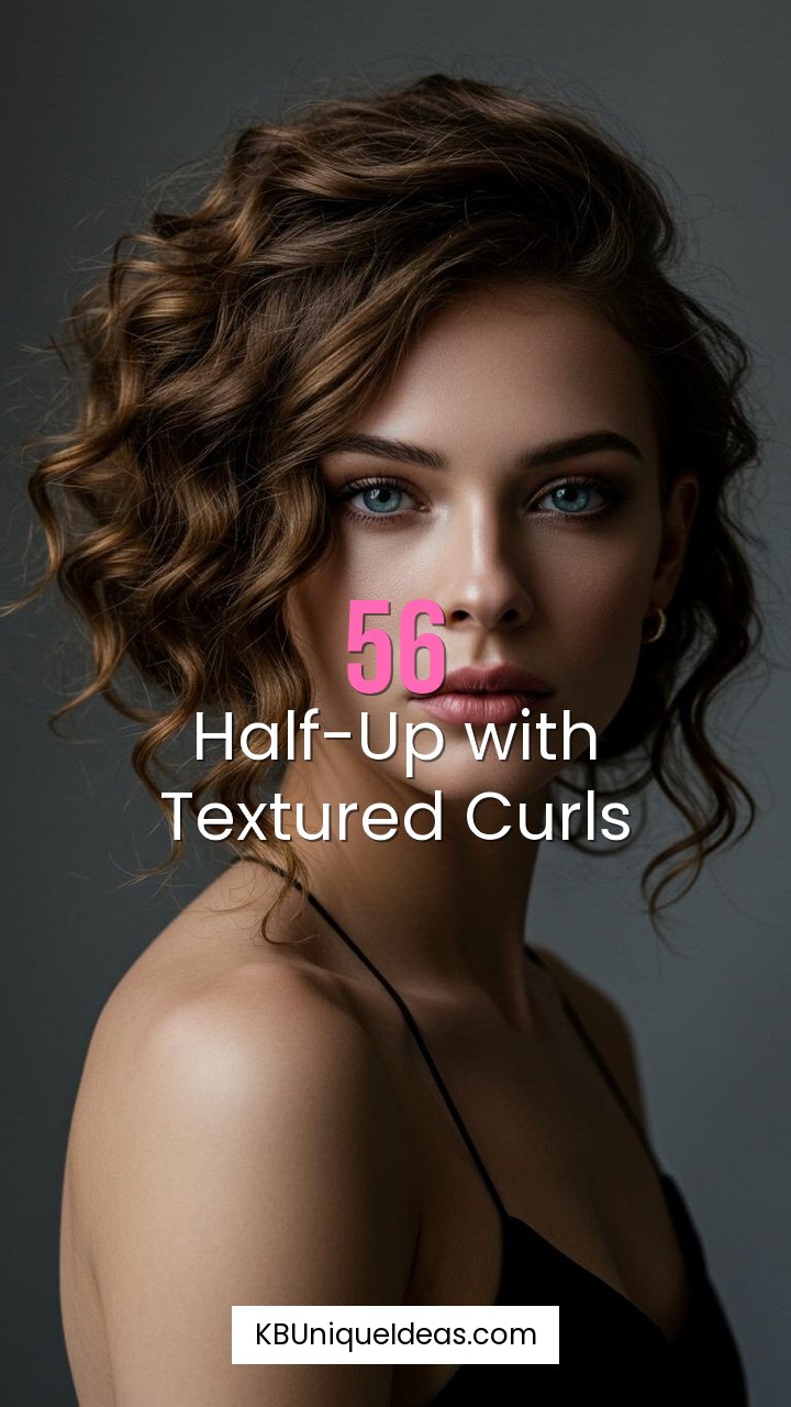 Half-Up with Textured Curls