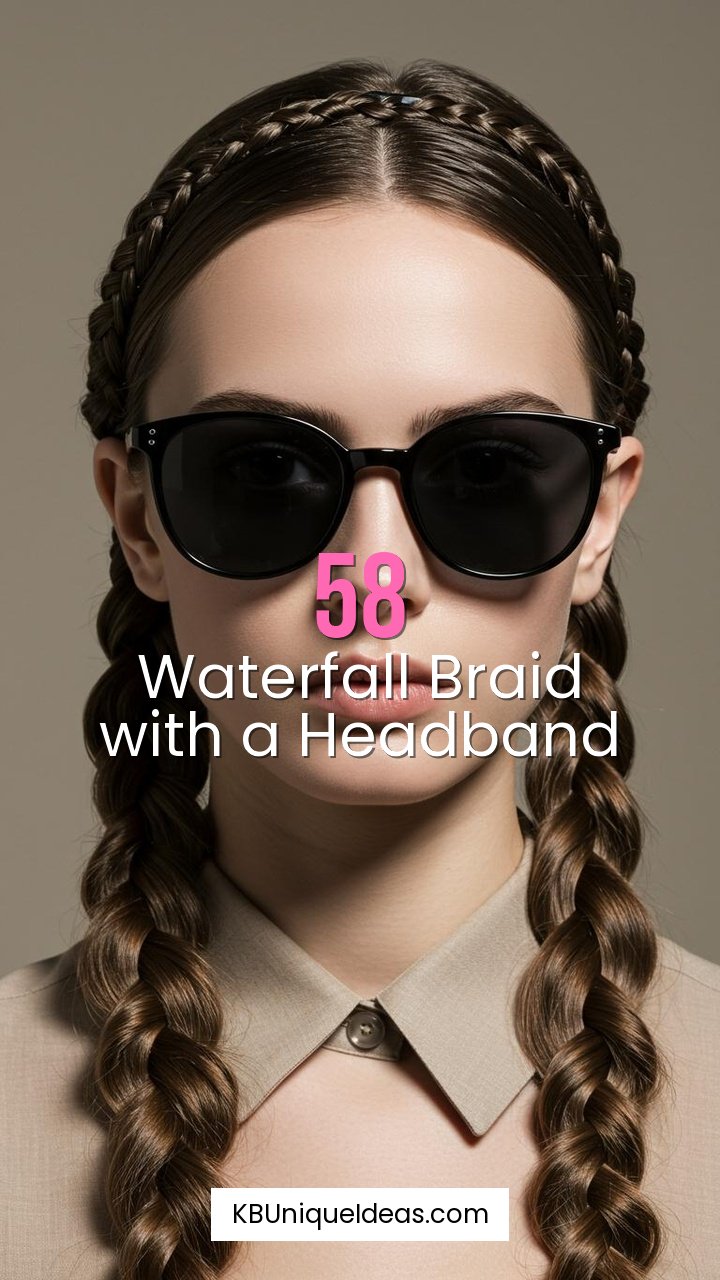 Waterfall Braid with a Headband