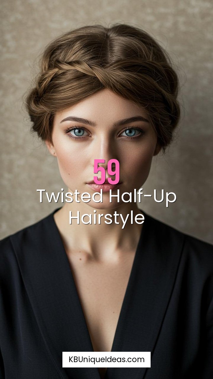 Twisted Half-Up Hairstyle