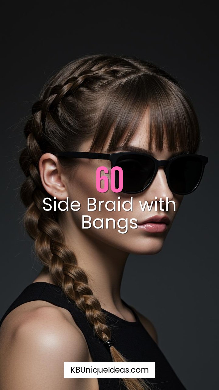 Side Braid with Bangs