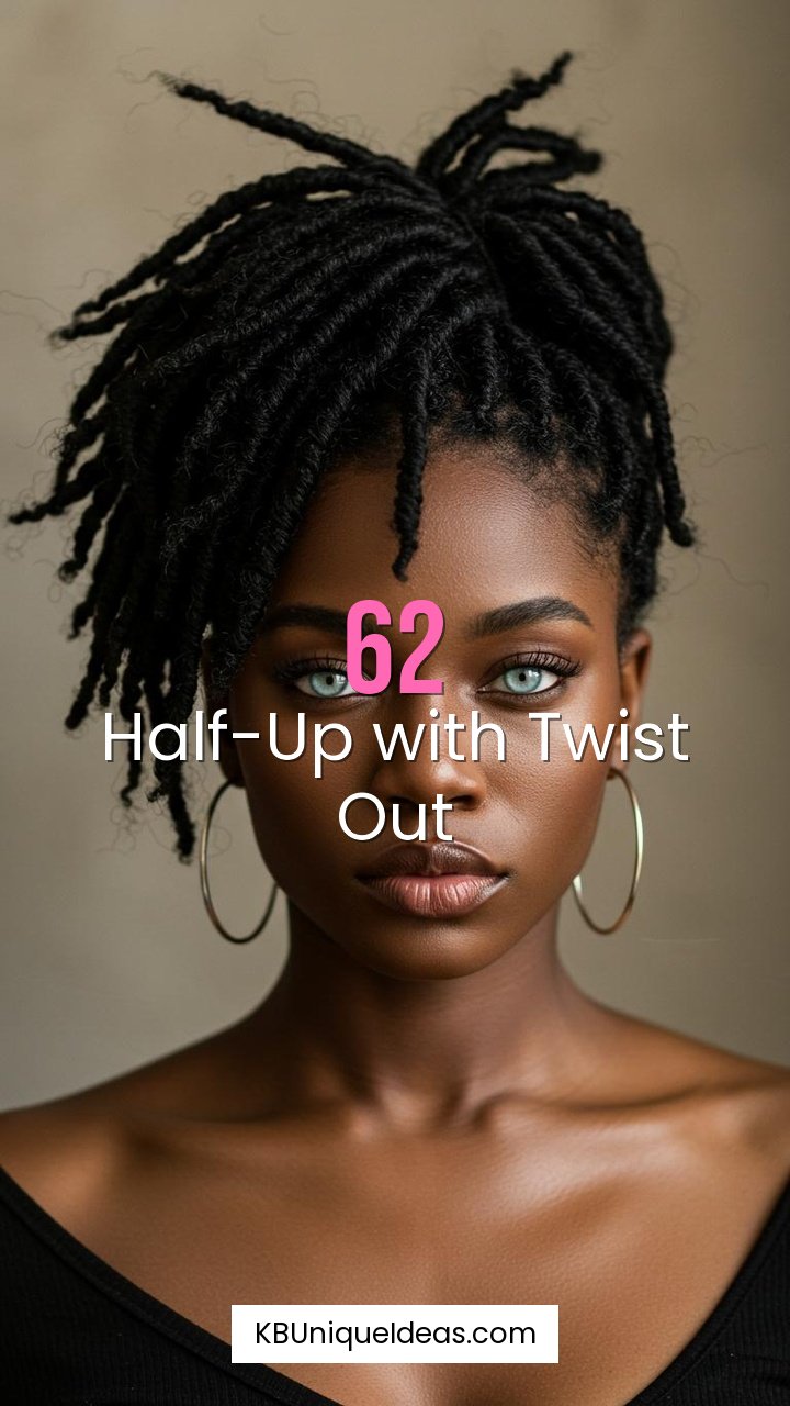 Half-Up with Twist Out