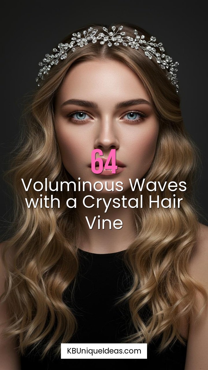 Voluminous Waves with a Crystal Hair Vine