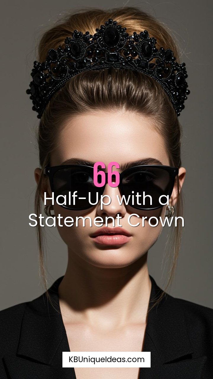 Half-Up with a Statement Crown