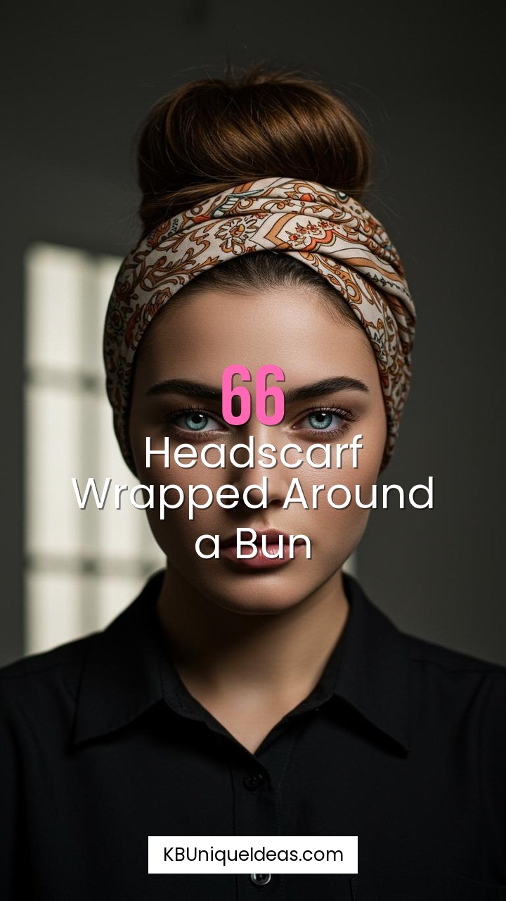 Headscarf Wrapped Around a Bun