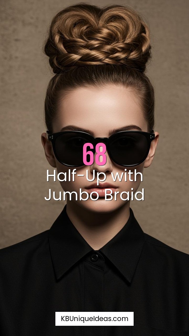 Half-Up with Jumbo Braid