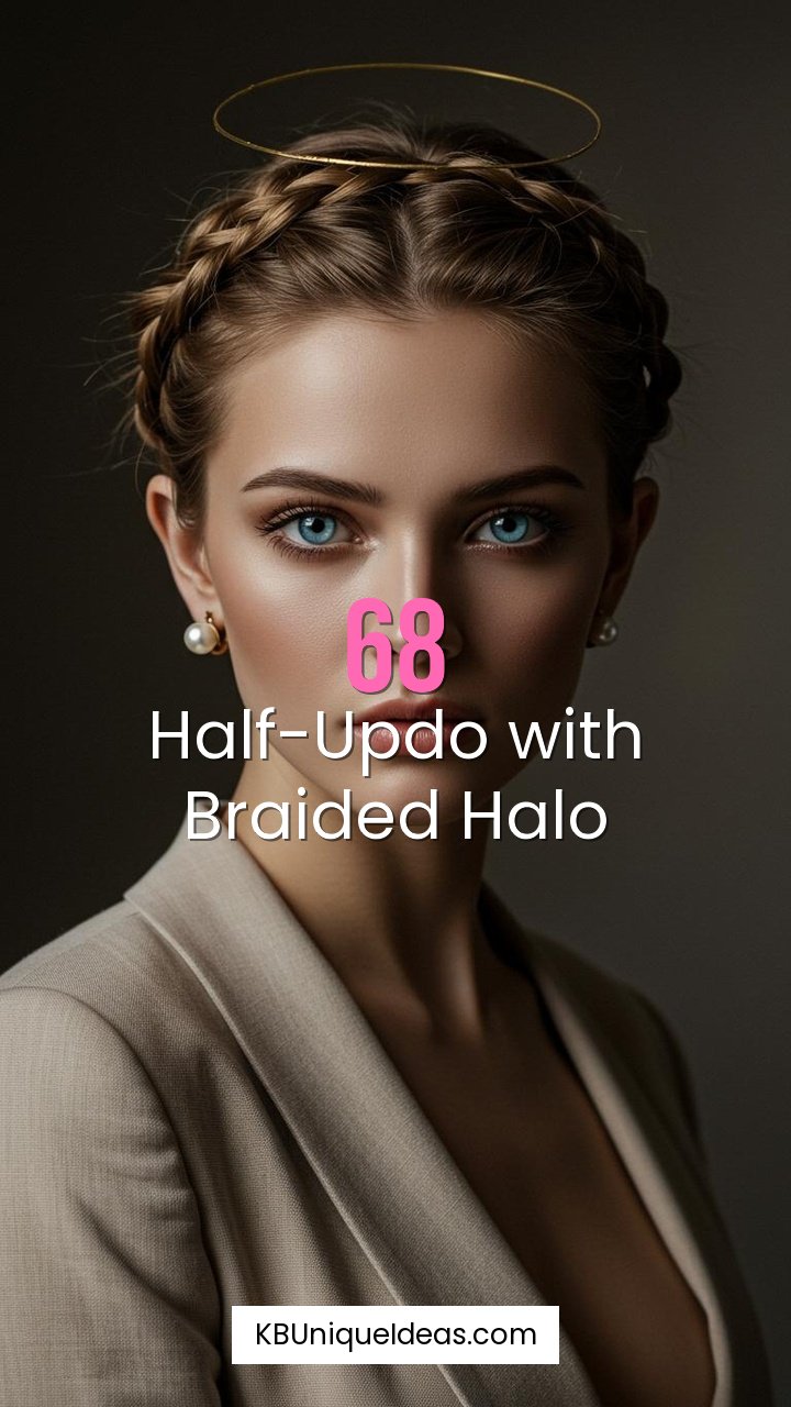 Half-Updo with Braided Halo