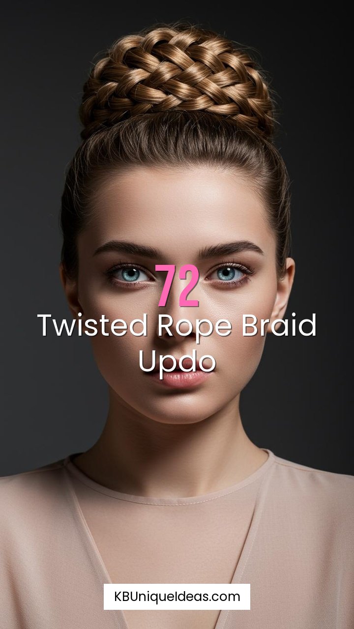 Twisted Rope Braid Updo
