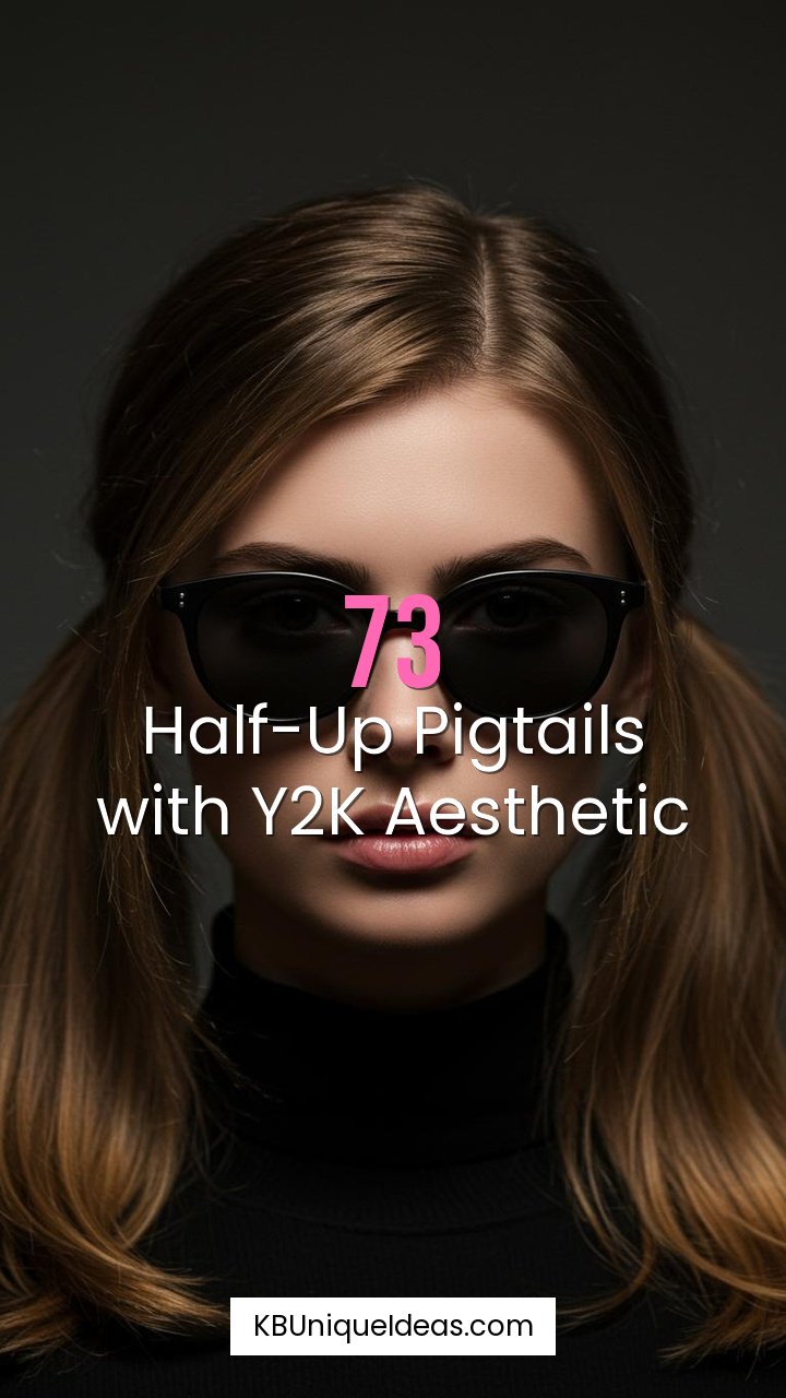 Half-Up Pigtails with Y2K Aesthetic