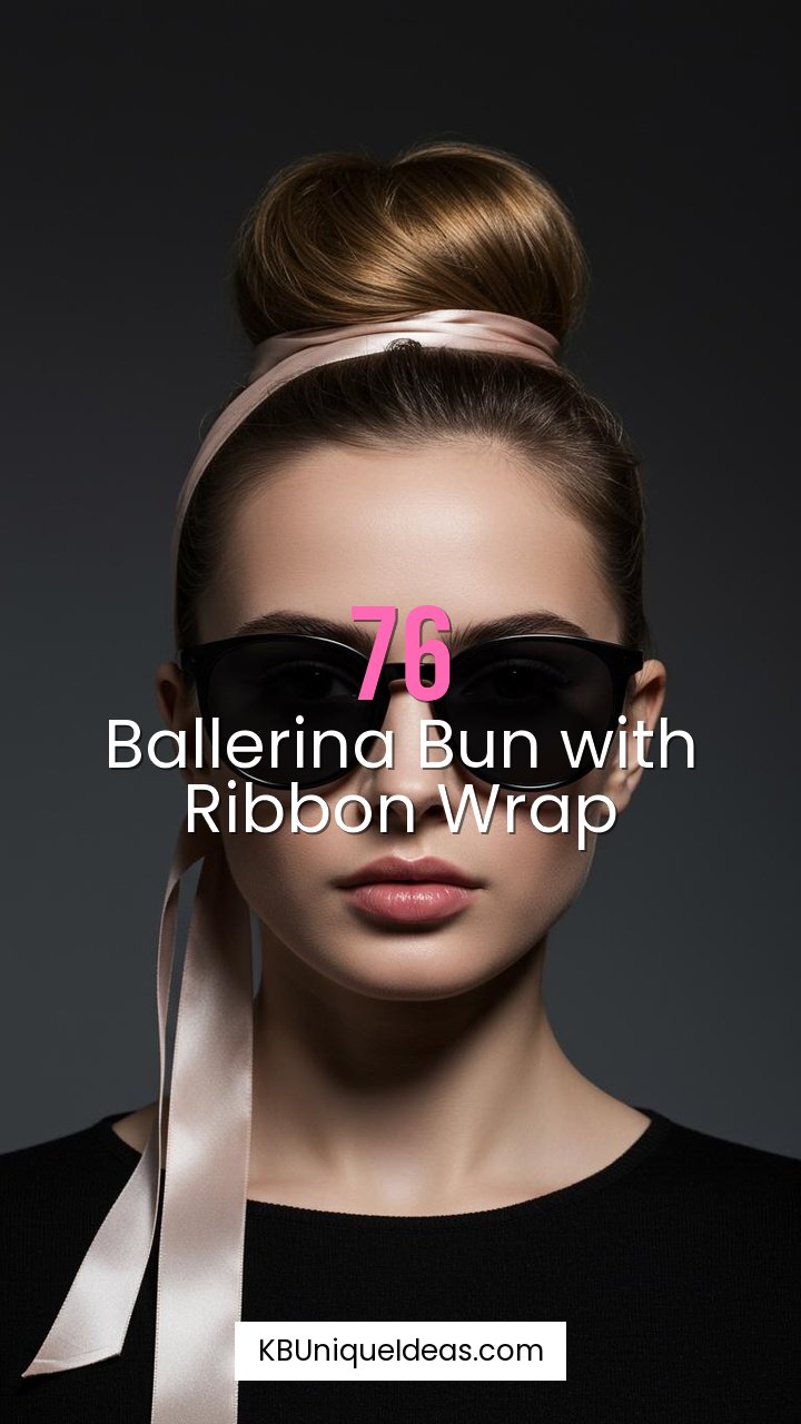 Ballerina Bun with Ribbon Wrap