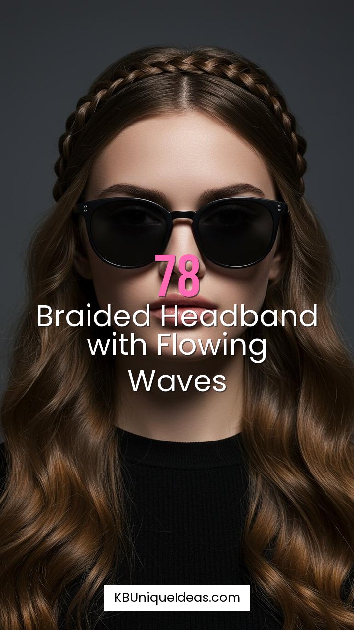 Braided Headband with Flowing Waves