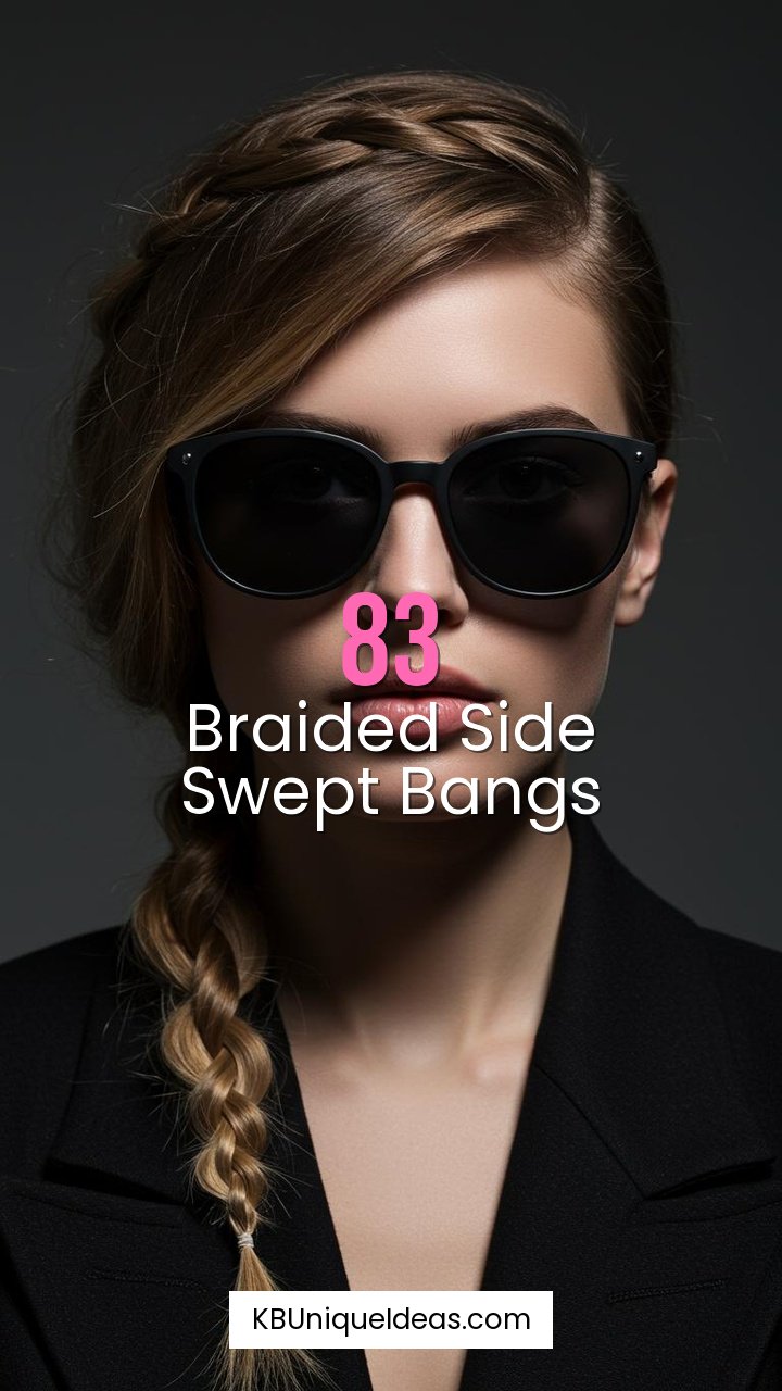 Braided Side Swept Bangs