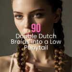 Double Dutch Braids into a Low Ponytail
